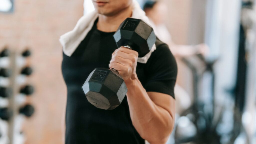 Biceps Workout At Gym