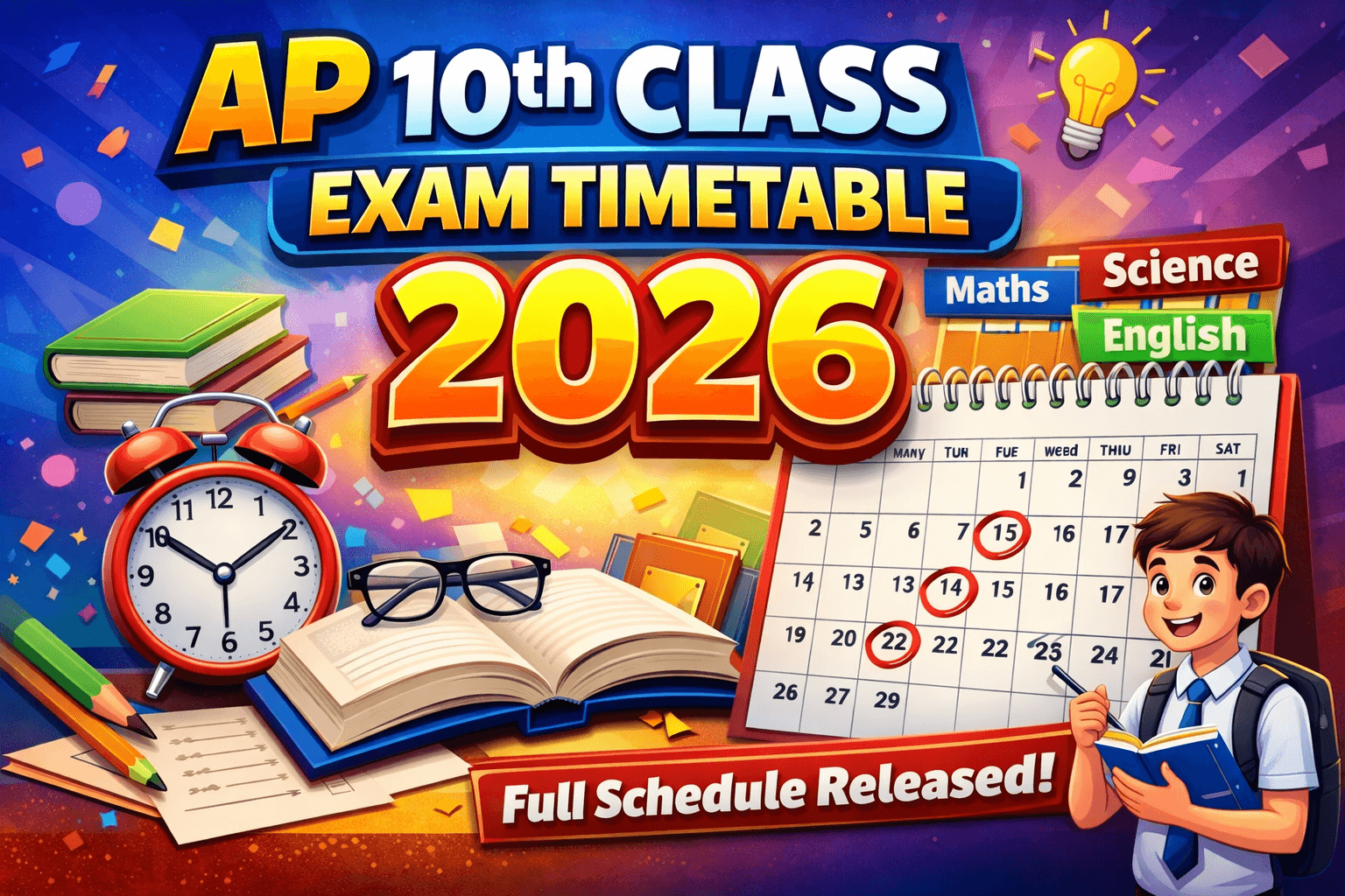 AP 10th Class Exam Timetable 2026