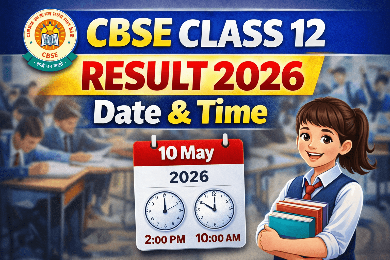 CBSE Class 12 Result 2026 Date &Time
