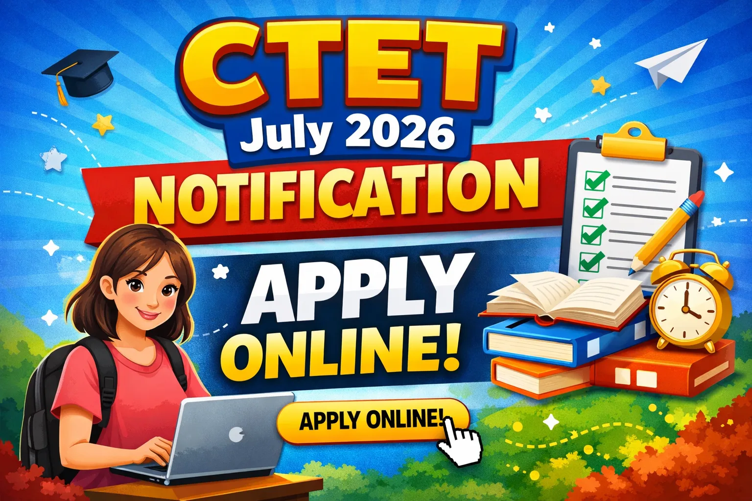 CTET July 2026 Notification Apply Online