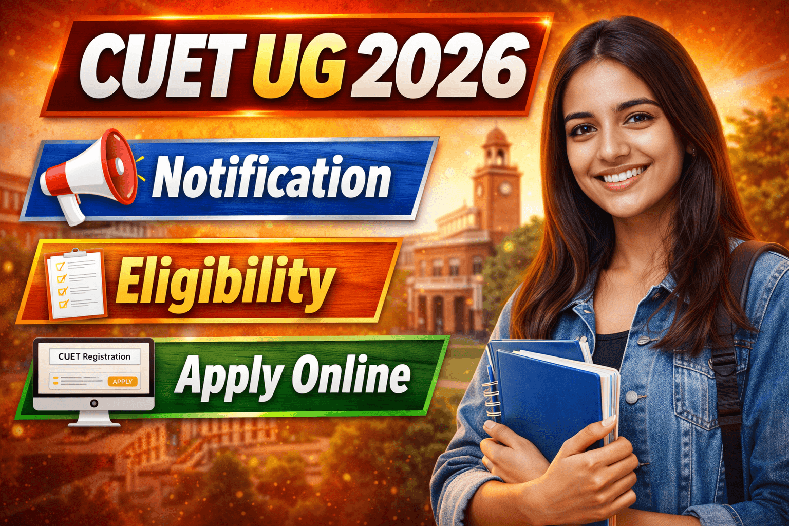 CUET UG 2026 Notification, Eligibility, Apply Online