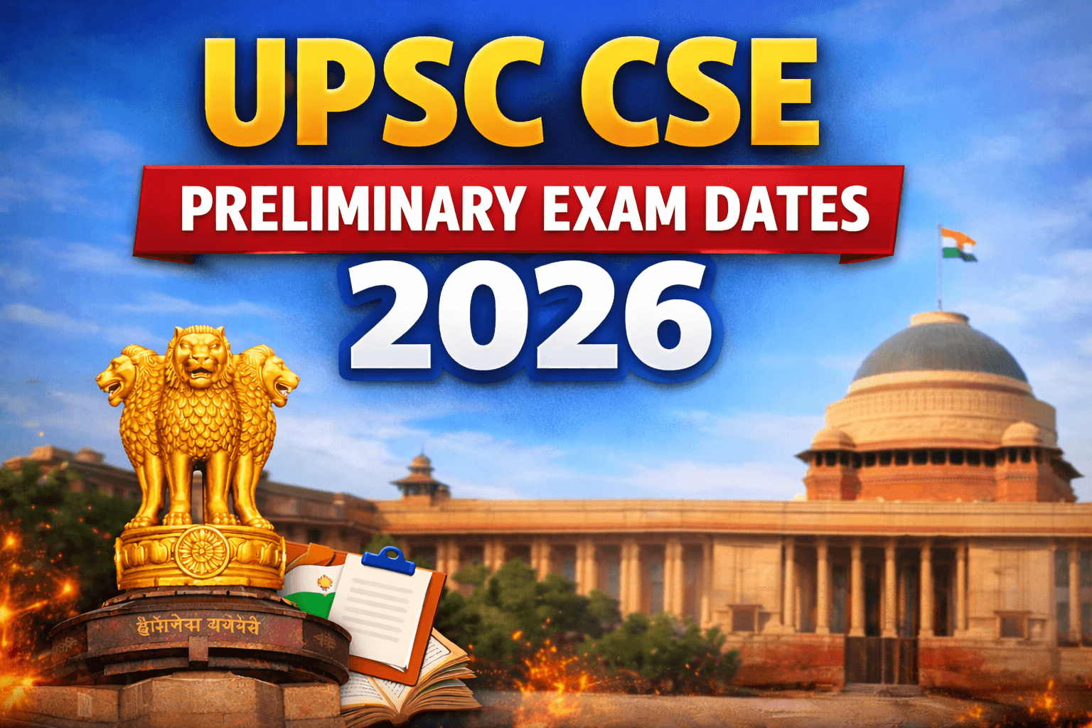 UPSC CSE Preliminary Exam Dates 2026