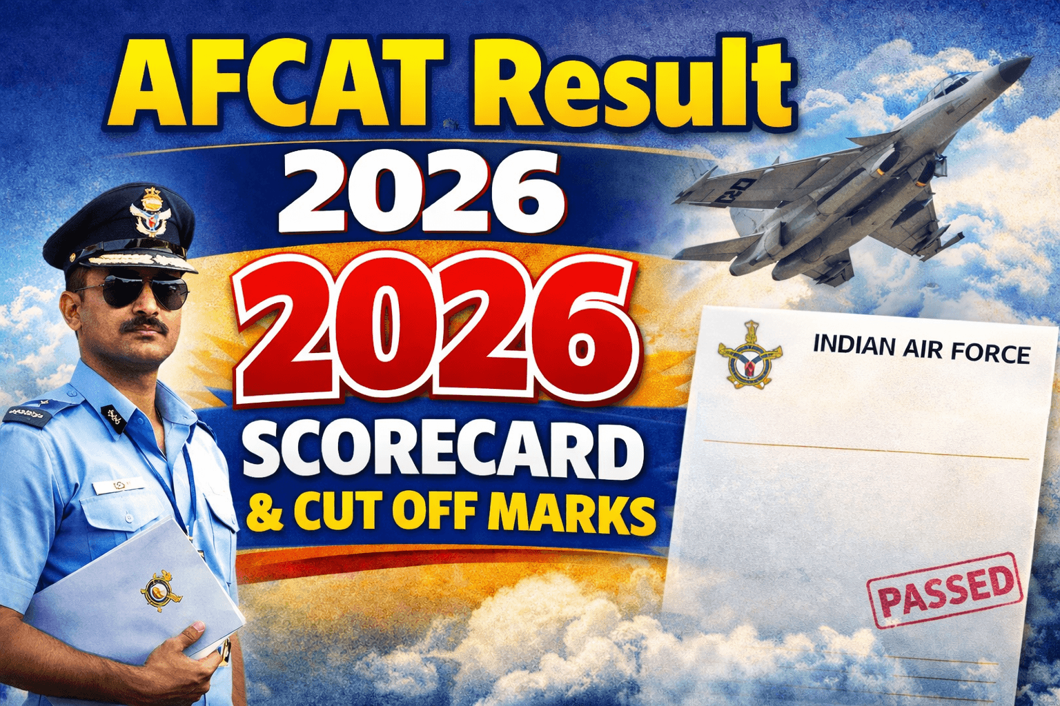 AFCAT Result 2026 Scorecard & Cut off Marks