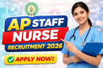 AP Staff Nurse Recruitment 2026 - Apply Now