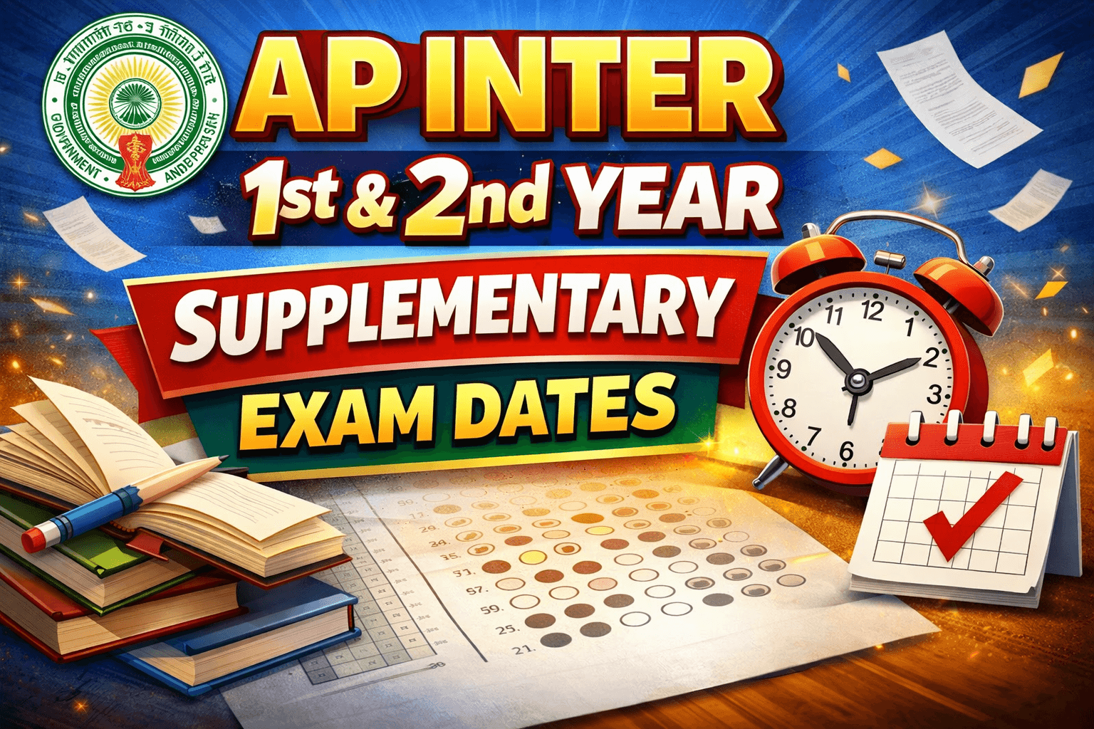 AP Inter 1st & 2nd year Supplementary Exam Dates