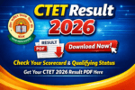 CTET Result 2026 Link PDF Download Now