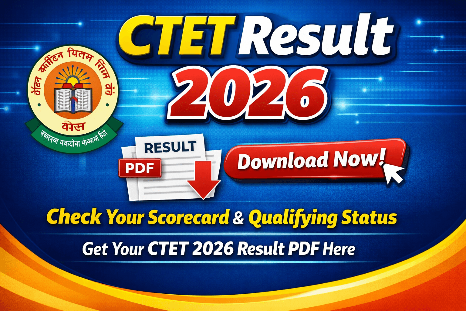 CTET Result 2026 Link PDF Download Now