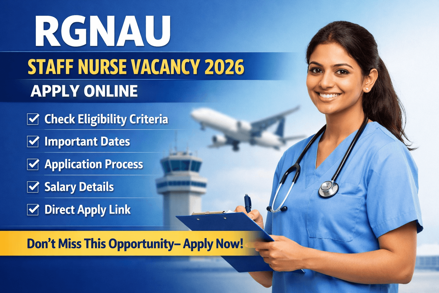 RGNAU staff nurse vacancy 2026