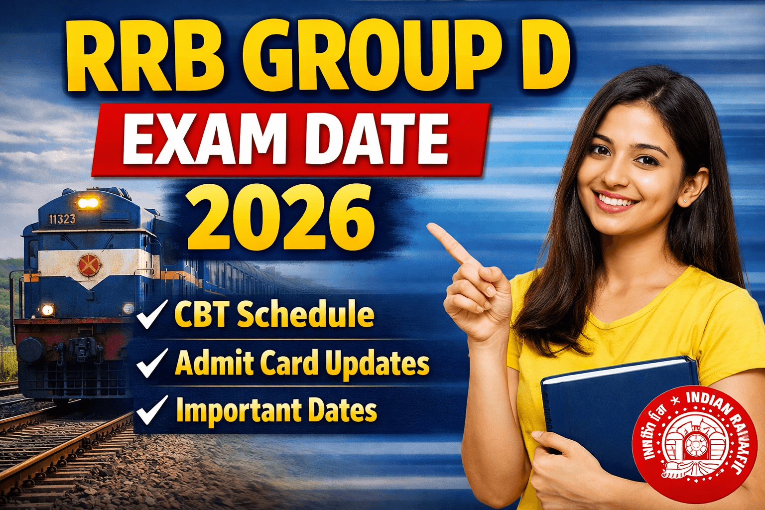 RRB Group D exam date 2026