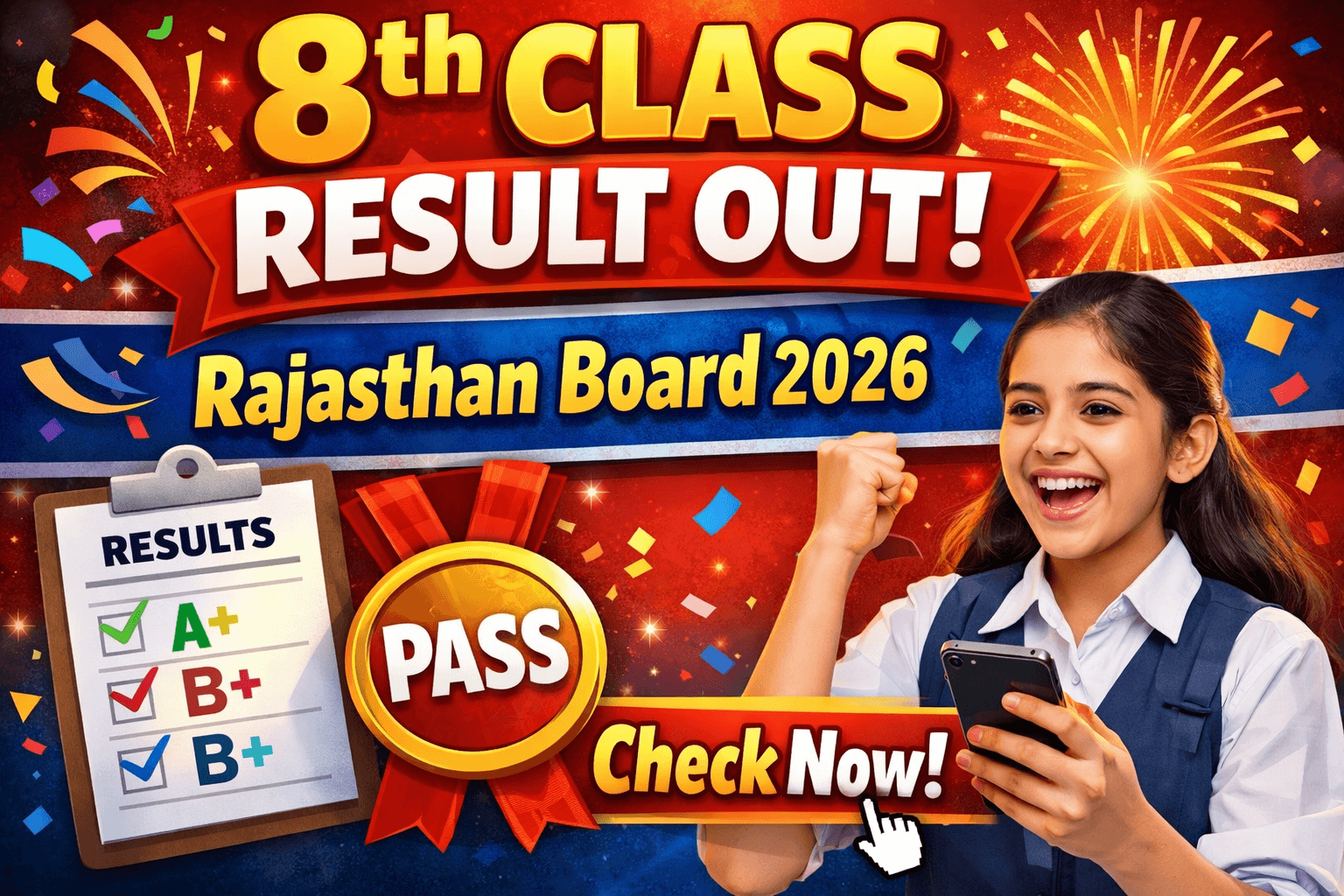 8th Class Result OUT Rajasthan Board 2026 Check Now