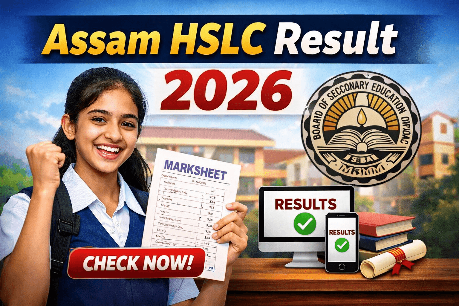 Assam HSLC Result 2026